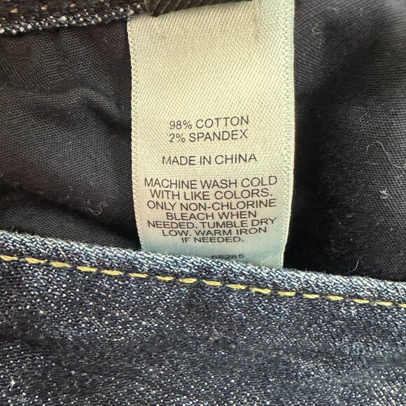 Express Boot Stella Regular Fit Low Rise Women's size 6 Dark Blue Denim Jeans - Picture 4 of 5